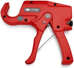 Knipex 94 10 185 Pipe Cutter for plastic conduit pipes 185 mm, Red