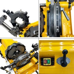 Pipe Threader Machine Electric Pipe Threading Cutter 1/2&Prime; &ndash; 4&Prime; BSPT/NPT Threads