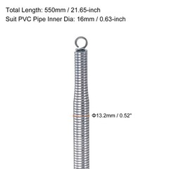 2pcs Pipe Bending Spring 13.2mm OD 550mm Tube Bending Spring Pipe Bender