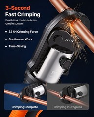 VEVOR 18V Press Tool 32KN Electric Crimping Tool for 1/2&Prime; to 2&Prime; Copper Pipes