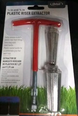 Orbit 26076 Sprinkler System 1/2&Prime; & 3/4&Prime; Plastic Pipe Nipple Riser Extractor F1