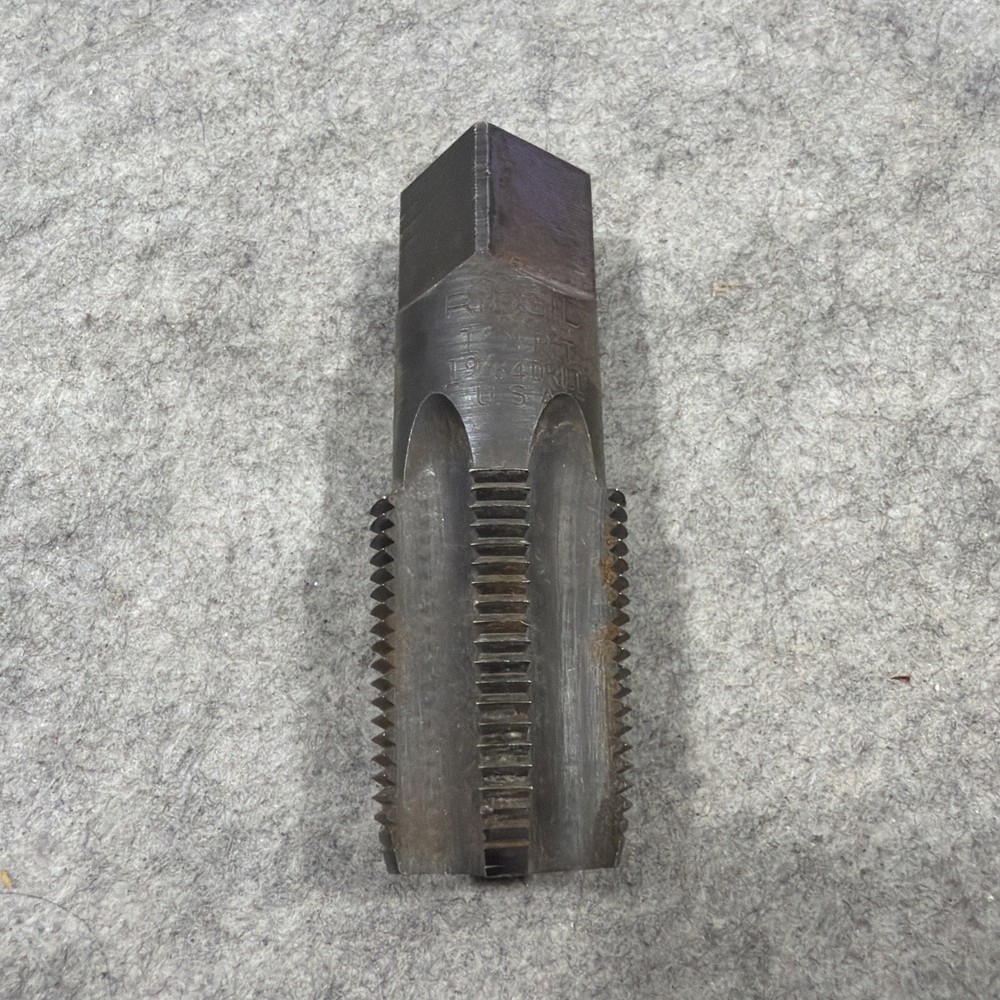 Ridgid 1&Prime; N. P. T. 1 9/64&Prime; Drill Pipe Tap Carbon Steel Made in the USA