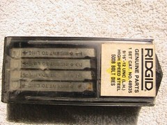 Ridgid 500B Die Set 48935, 9/16-12 LEFT HAND