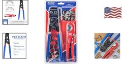 Ergonomic Ratchet PEX Cinch Tool with Clamp Kit for Efficient Plumbing Projects