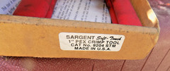 Sargent 1 inch PEX Tool CAT No. 9204 STM NOS &ndash; NEVER USED SOFT TOUCH USA MADE
