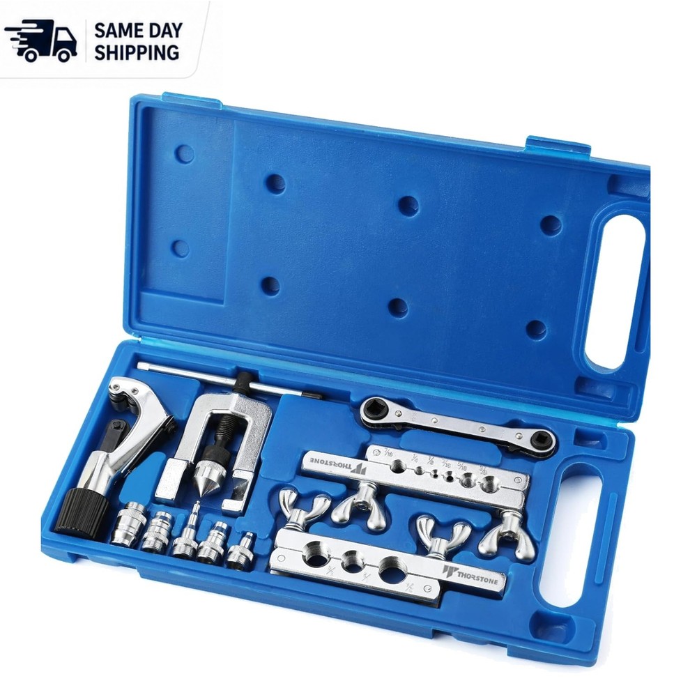 Durable Single Flaring & Swaging Tool Kit: Perfect for HVAC and Plumbing Tasks