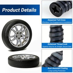 Tire Repair Kit, 21 PCS Spiral Screw~In Plugs, Car Truck Motorcycle ATV SUV