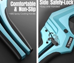 SHALL Pipe Cutter for PVC PPR PE PEX Cuts up to 2-1/2&rdquo; HD Aluminum Ratchet