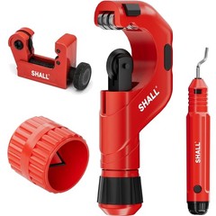 4-Piece Tubing Cutter Set, 1/4&rsquo;&rsquo; to 2&rsquo;&rsquo;OD Heavy Duty Copper Pipe Cutter, 1/8&rsquo;&hellip;