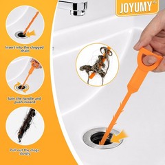 10PCS Drain Snake Kit, 63&Prime; Heavy Duty Plumbing Auger, 60&Prime; Sink Snake Brush, 2&hellip;