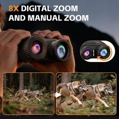 Night Vision Goggles, 4K HD Night Vision Binoculars with 7X Digital Zoom, 3&rdquo; HD