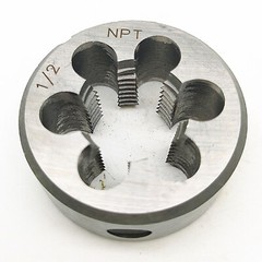 New 1pc HSS 1/2&Prime; &ndash; 14 NPT Taper Pipe Die 1/2 &ndash; 14 TPI