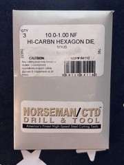 (3) USA M10x1.0 Hex Die NF Threading Rethreading M10 X 1.00 THREE HEXAGON DIES