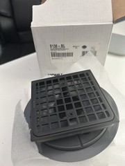 KOHLER Clearflo Square Design Tile-In Shower Drain in Matte Black K-9136-BL