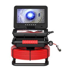 30M Sewer Drain Pipe Inspection Camera with 512hz Locator Self Leveling 10inch