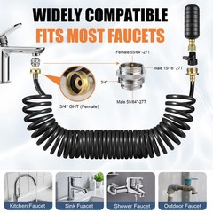 3 Pcs Drain Bladder Kit, Drain Cleaning Bladder Fits 1&Prime; to 6&Prime; Pipes, with 10