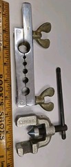 Vintage Imperial Brass Pipe Flaring Tool Pipe Tube Plumbing #195FA 2 Piece USA