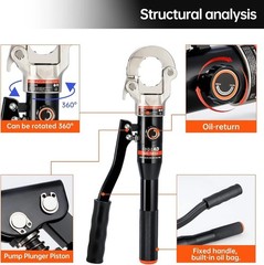 Versatile Hydraulic Crimper for Copper and PEX Plumbing