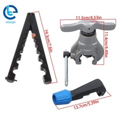 45&deg; Eccentric Flaring Tools Set Tube Cutter Kit Tube Flaring 7 Dies 3/16-3/4 In