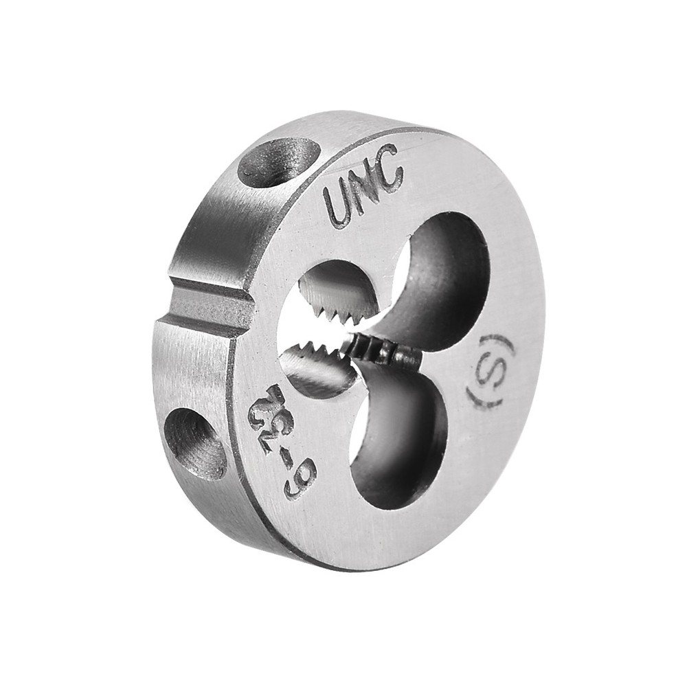 6#-32 UNC Round Dies Machine Thread Threading Dies 0.8&Prime; OD Steel