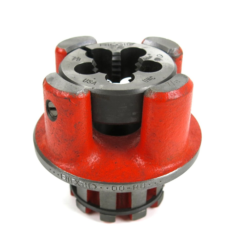 Ridgid 00R Pipe Threader 7/8&Prime; Die Head w/ 7/8&Prime;-9 UNC Bolt Die