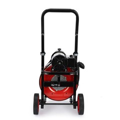 Electric Drain Cleaner 100ft x 1/2in w/ 4 Cutters, 550W Motor, Foot Switch 110V