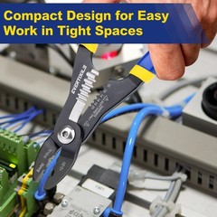 Compact 4-in-1 Multifunction Tool for Cutting, Clamping, and Stripping Wires