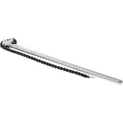 VEVOR 24&Prime; Chain Wrench Steel Straight Handle Tool 22&Prime; Chain 6.7&Prime; Capacity