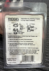 Ridgid 37815 Manual Threading Pipe & Bolt Dies 1/4&Prime; NPT