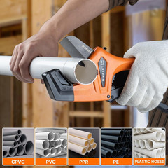PINOZE PVC Pipe Cutter &ndash; 3 Inch Max Opening, 3&Prime; Orange