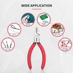 5 inch Wire Cutters, 5 Pack, Diagonal Cutters, Side Wire Snips | Small Diagonal