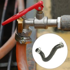 10 Pcs Fuel Line Clamps Spring Band Hose Clamps 1/2&Prime; 14mm, Black