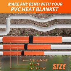 【Integrated Design】PVC Heat Blanket 2&Prime; to 3&Prime;,5 Year Warrnaty,Heat from 195 ℉ for