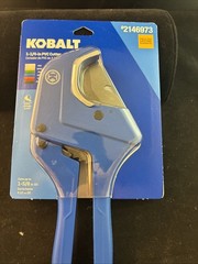 Kobalt 1-5/8&Prime; OD PVC Ratchet Pipe Cutter PVC, CPVC, PP, PE, rubber tubing