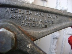 Wheeler Mfg Cast Iron Pipe Chain Snap Cutter Model 590. 27&Prime; Chain.
