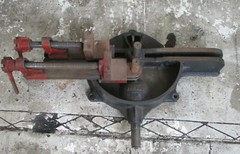 PARKER 1216 MANUAL RACHETING TUBE BENDER W/ 6 RADIUS BLOCKS NO SLIDES