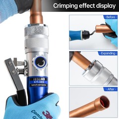 HVAC Hydraulic SWAGING tool kit for copper tubing Expanding 3/8 inch to 1-5/8&hellip;