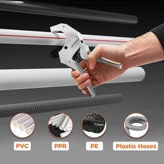 PVC Pipe Cutter with Replaceable SK5 Blade, Cuts up to 2-1/2&Prime; Heavy-Duty Pipe