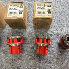 Ridgid 12-R Pipe Threader Die Head Set 12R Threading Dies 1 1/4&rdquo; &ndash; 1/4&rdquo;