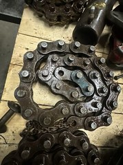 Lot 2 Wheeler Rex 3890 Hydraulic Chain Pipe Cutter Extra Chain (1 Works 1 Parts