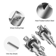 2X 1/2&Prime; 3/4&Prime; Integrated Internal/External Pipe Threader Tool for Electric Drill