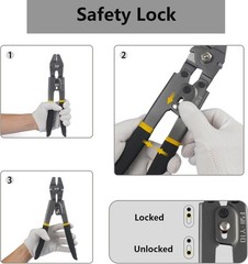 Wire Rope Crimping Tool Kit 1/16&Prime;, M6 Turnbuckle Set, 328ft Stainless Steel Cabl