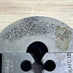 GTD Greenfield Die Little Giant 5/16&Prime; 18 NC Insert Collet Adjustable Pipe Dies