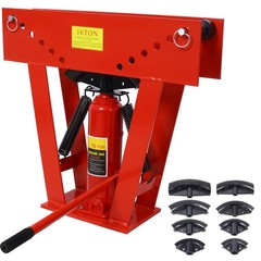 16 Ton Manual Hydraulic Pipe Bender with 8 Dies 1/2-3 Inch, Adjustable Roller&hellip;