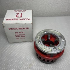 Toledo No 12 Die Head Set With Dies 2&Prime;, 1&Prime;, 3/4, 1/2&Prime;, 3/8&Prime;, 1/4&Prime;, 1/8&Prime; **AS IS*