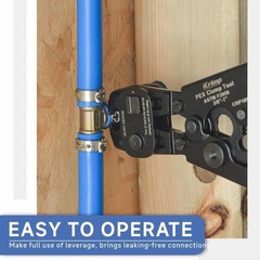 Ratchet PEX Cinch Tool with Removing Function for 3/8-in, 1/2-in, 3/4-in, 1-i&hellip;