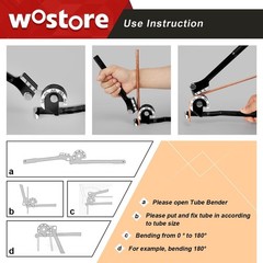 Durable Aluminum 180&deg; Tubing Bender &ndash; Non-Slip Grip for Copper and Brass Tubes