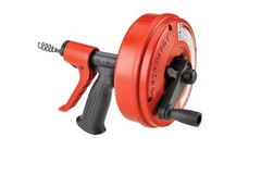 Ridgid 57043 POWER SPIN+ Power Spinner Drain No Size, Spin+ / Red