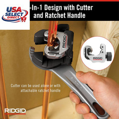 2-In-1 Close Quarters Tubing Cutter for 1/4&Prime; to 1-1/8&Prime; Tubing