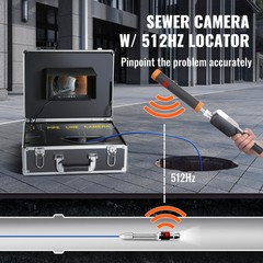 7 &rdquo; 40m/131ft Sewer Camera Pipe Inspection Camera Screen 1000TVL Camera